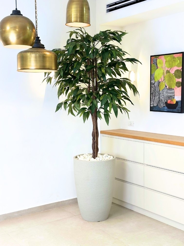 עץ מלאכותי מנגו | כד פמילי גדול | גובה 2.25 מטר