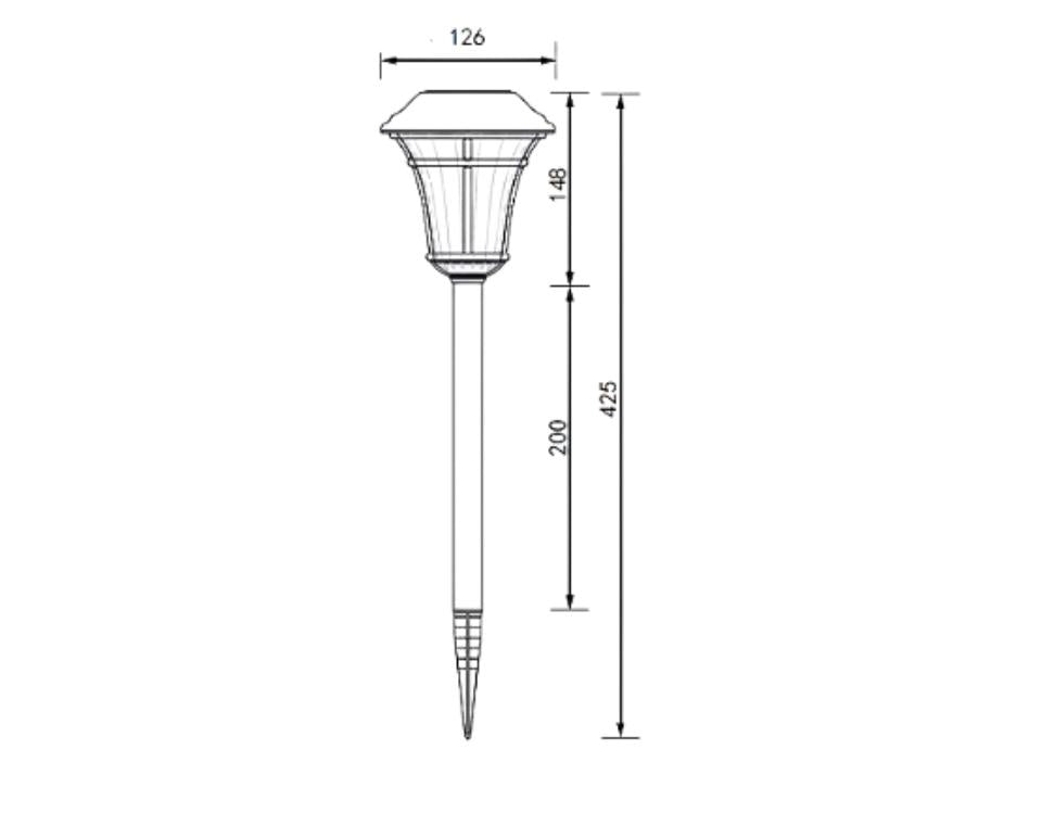 דוקרן סולארי לגינה | דגם ונציה