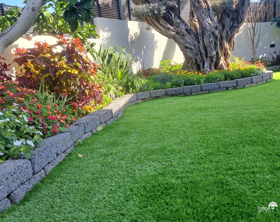 אבן תיחום לגינה | 30X15 ס''מ | אפור