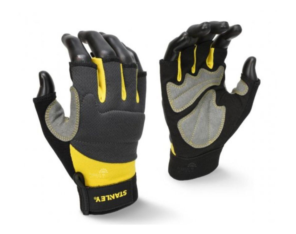 כפפות עבודה מקצועיות - אצבעות חשופות | סטנלי דגם SY640