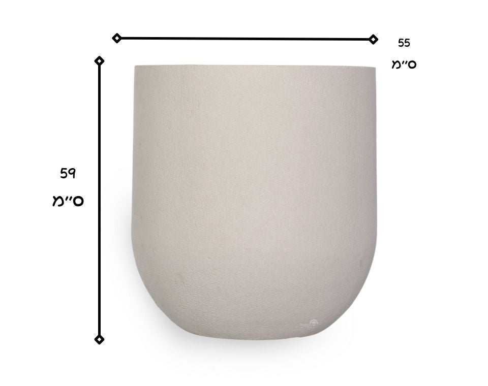 כד עגול | דגם פניקס | קוטר 55X59 | חול