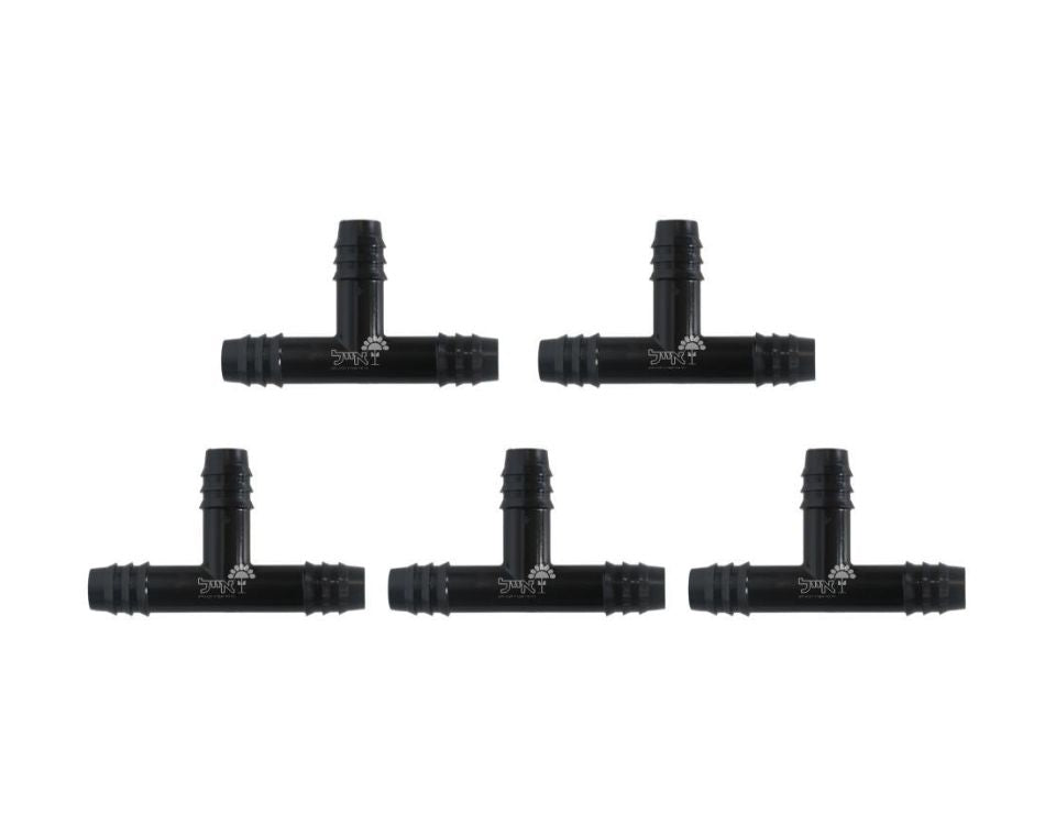 מחבר טי | לצינור בקוטר 16 מ"מ | 50 יחידות | שחור