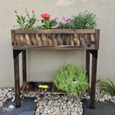 אדנית עץ לגידול צמחים | דגם 109077 | 81X78