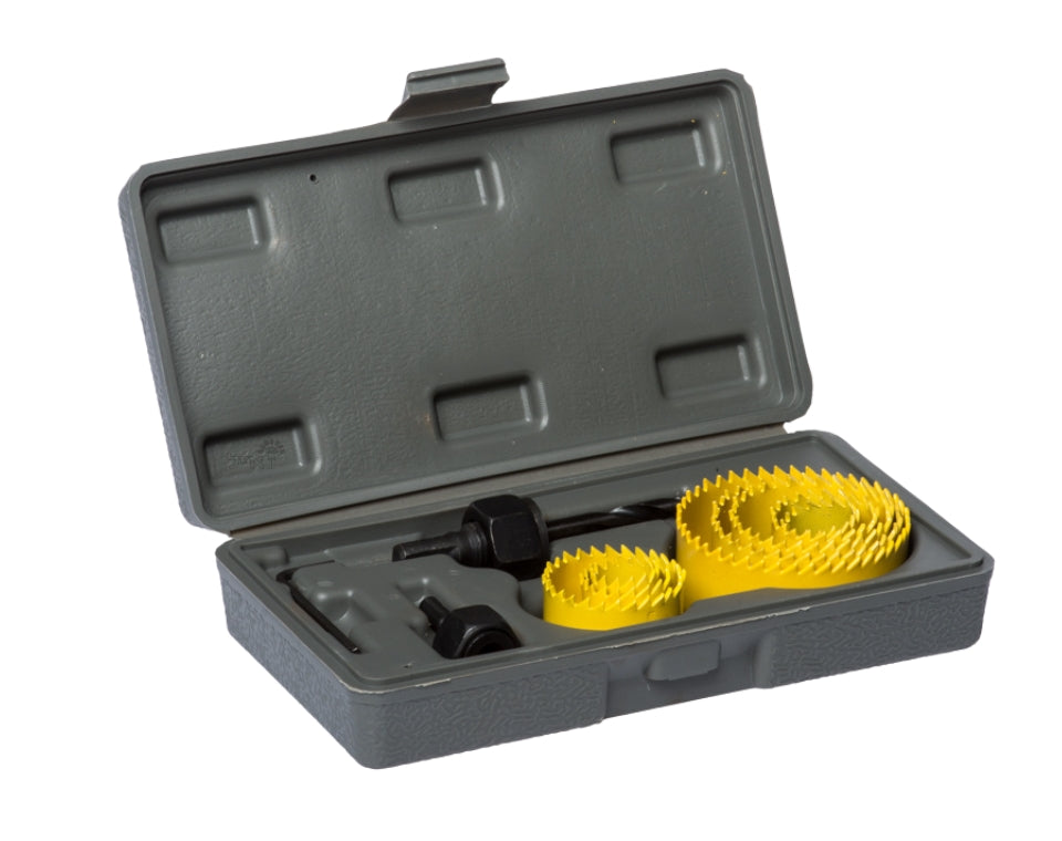 סט 8 כוסות קידוח | גבס ועץ | 19-64 מ"מ