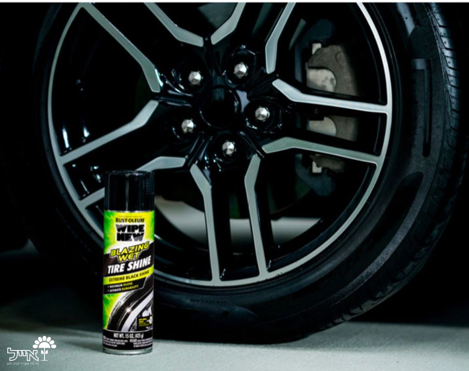 ספריי במראה מבריק ורטוב לגלגלים | WIPE NEW